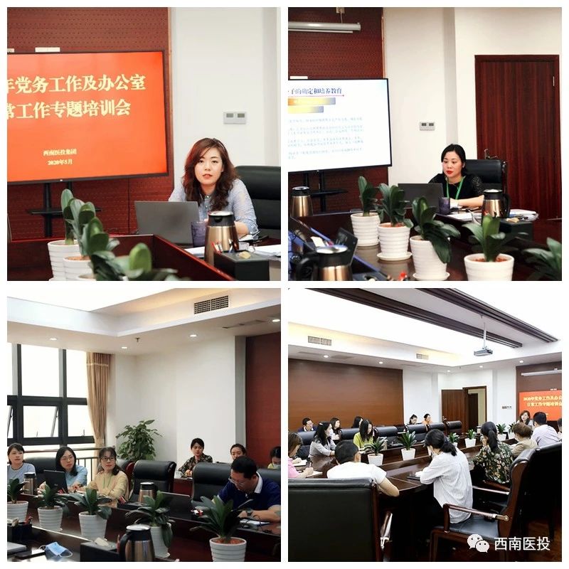 多舉措夯實業(yè)務基礎，高質(zhì)量助推能力提升—西南醫(yī)投集團舉辦黨建及辦公系統(tǒng)實務操作專題培訓會